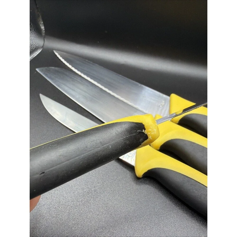 CAT Brand Kitchen Knives From Kutmaster. Butcher, Chef, Utility And Paring. Used